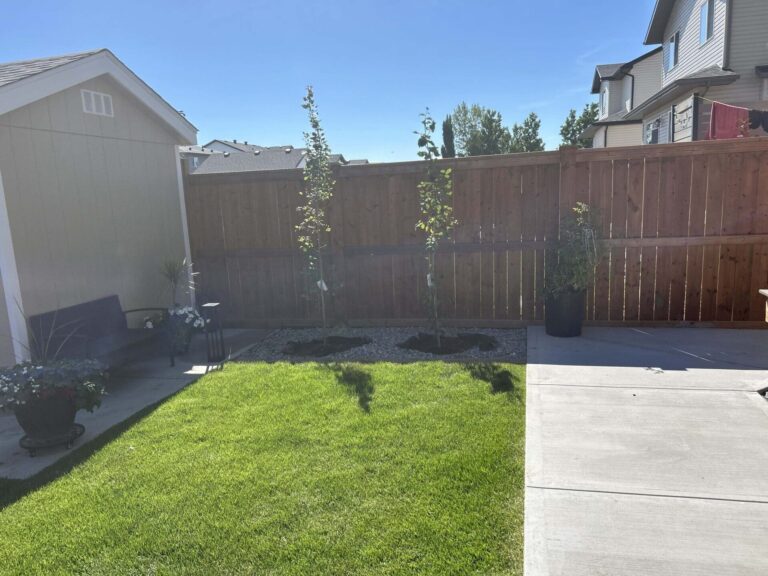 Sod installation project by Green Pro Landscaping in Lethbridge, Alberta