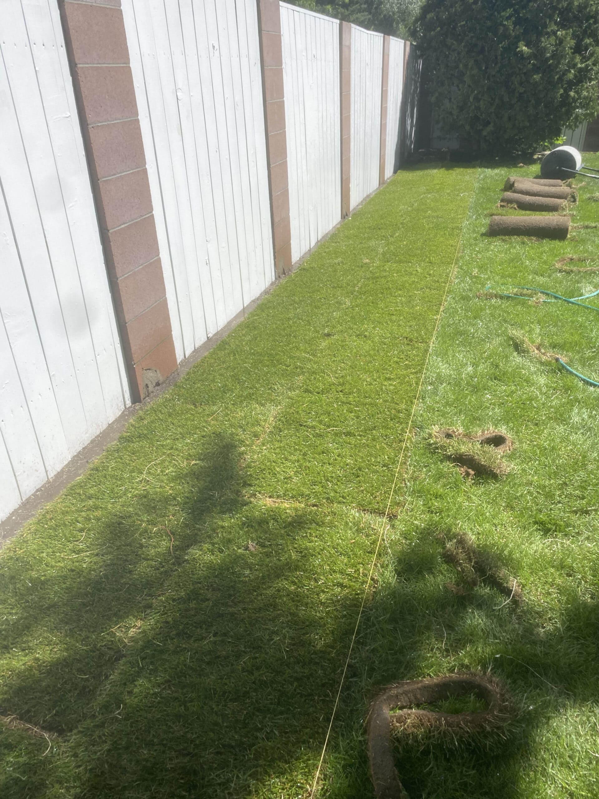 Sod installation project by Green Pro Landscaping in Lethbridge, Alberta