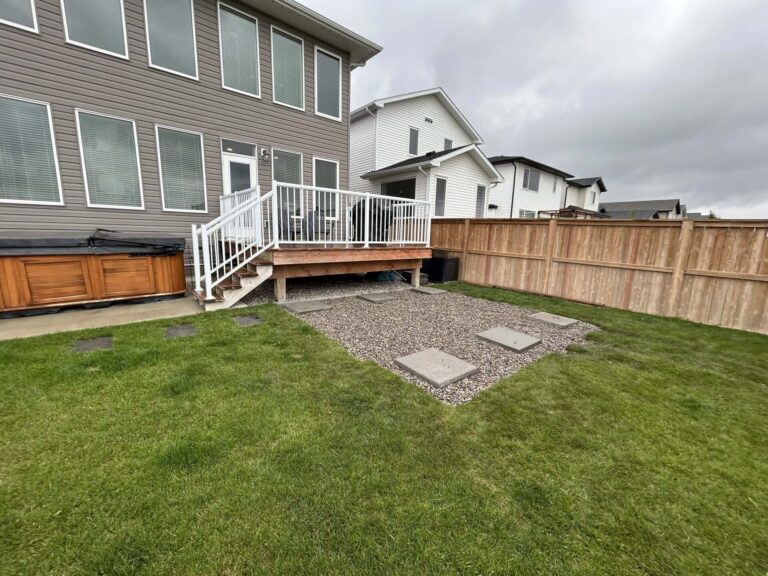 Sod installation project by Green Pro Landscaping in Lethbridge, Alberta
