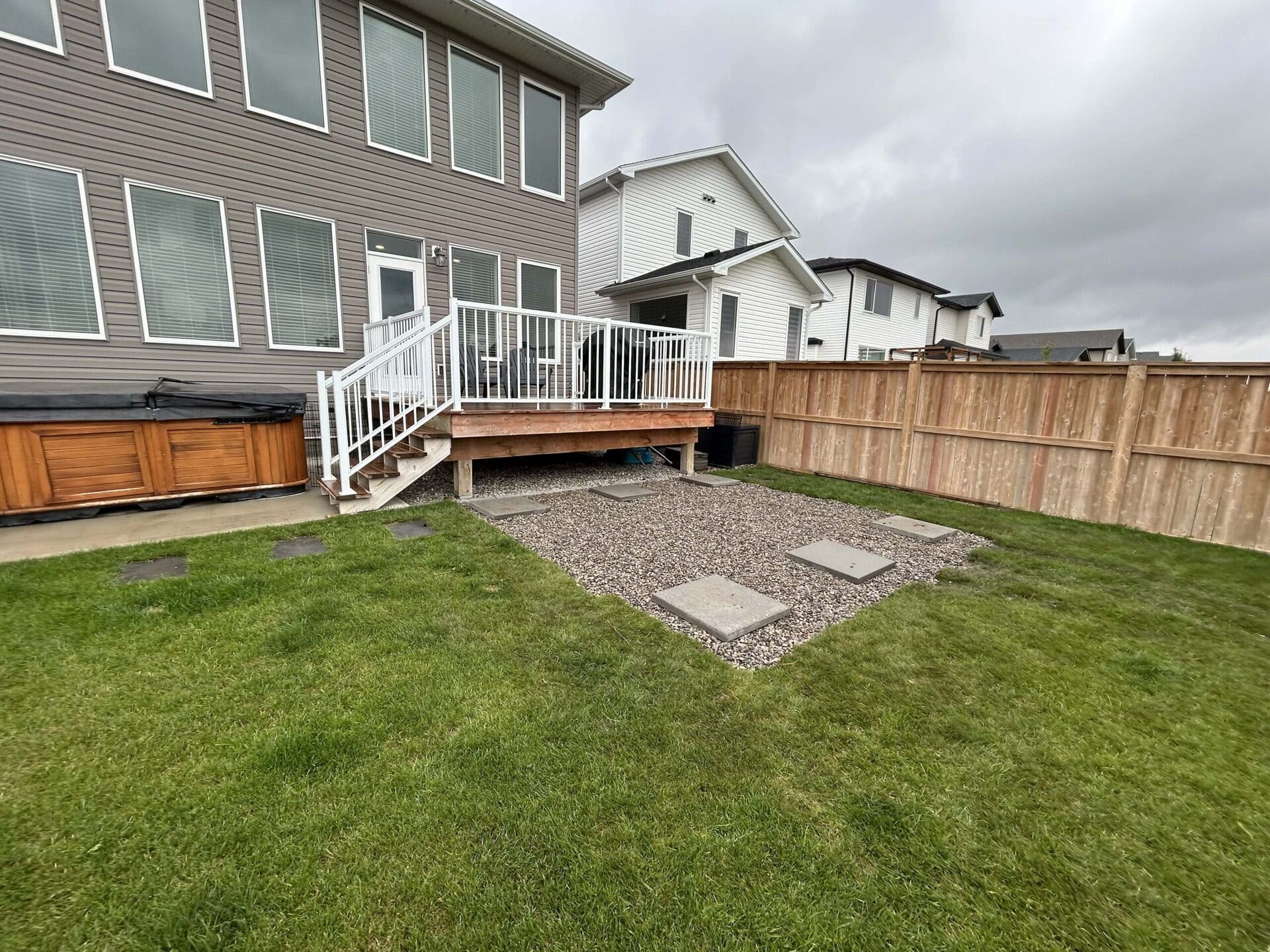 Sod installation project by Green Pro Landscaping in Lethbridge, Alberta