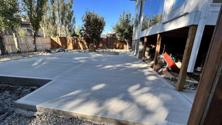 New concrete pad in Lethbridge