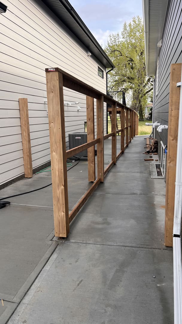 Fence installation project by Green Pro Landscaping in Lethbridge, Alberta