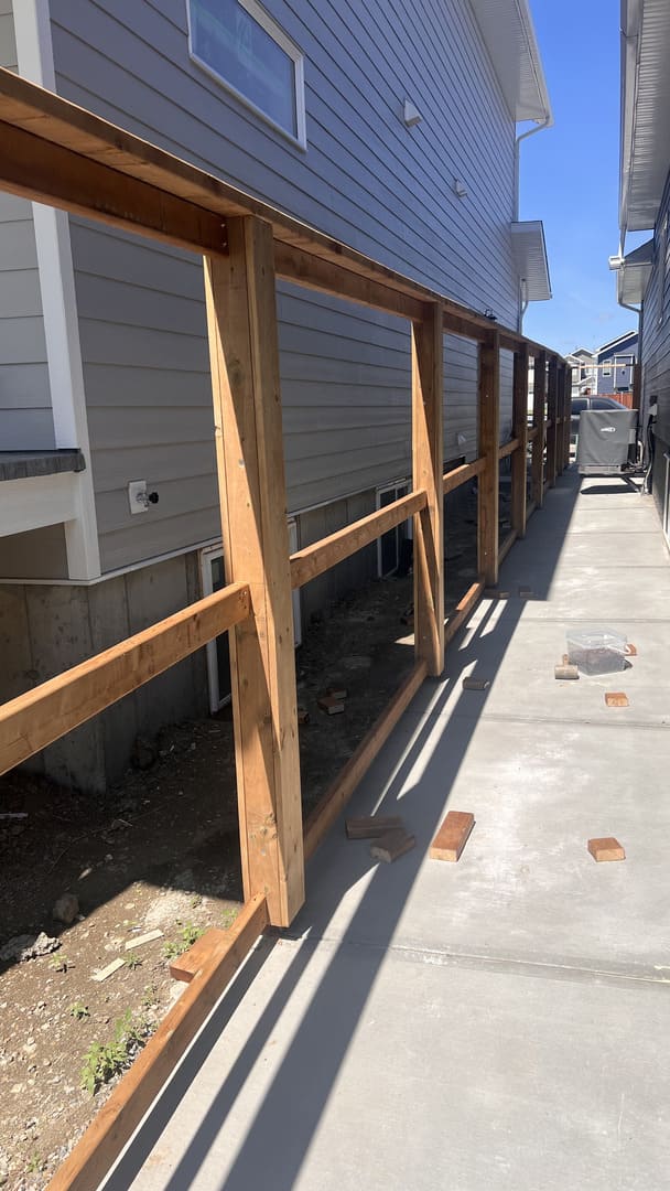 Fence installation project by Green Pro Landscaping in Lethbridge, Alberta