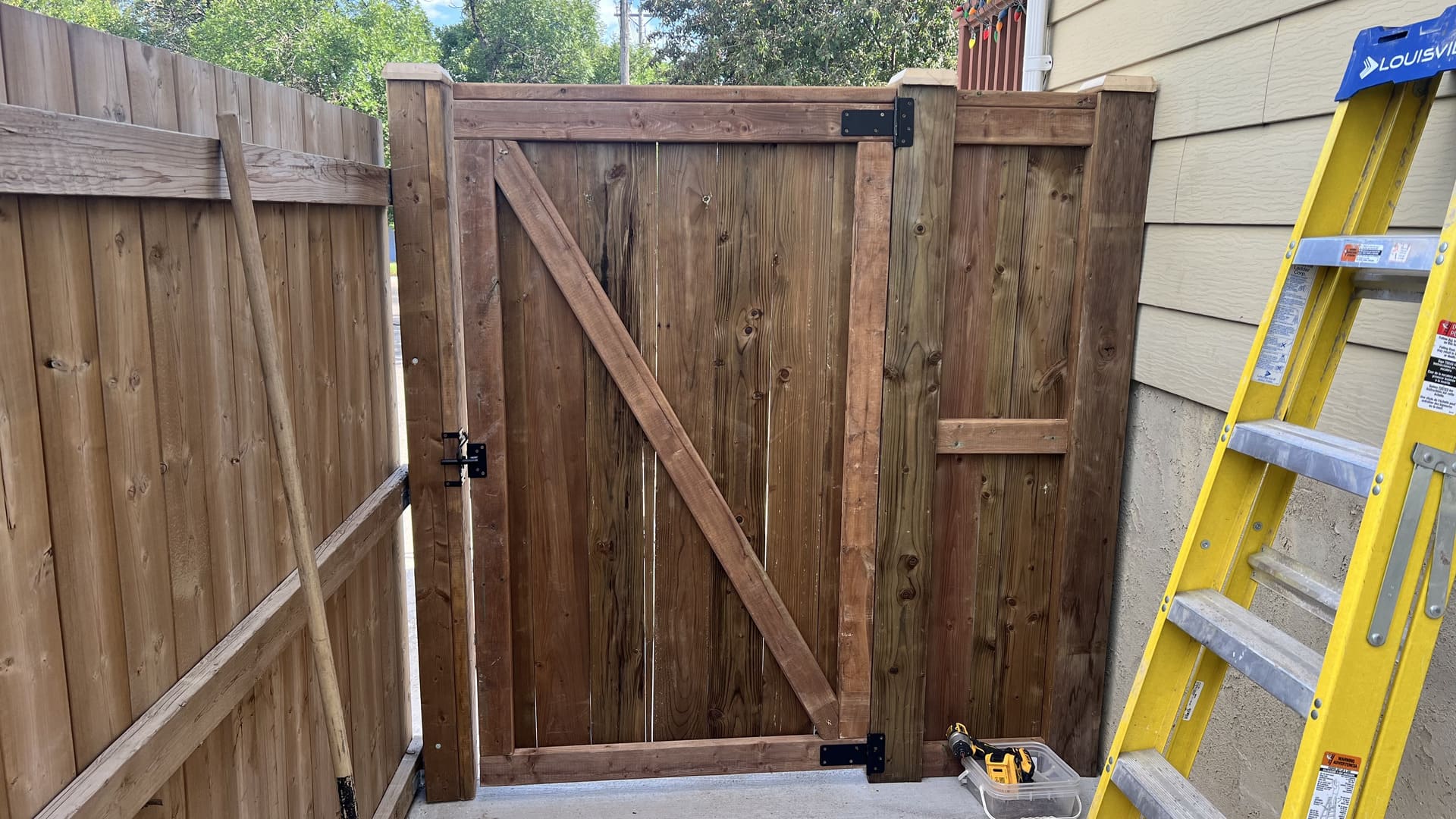 Fence installation project by Green Pro Landscaping in Lethbridge, Alberta