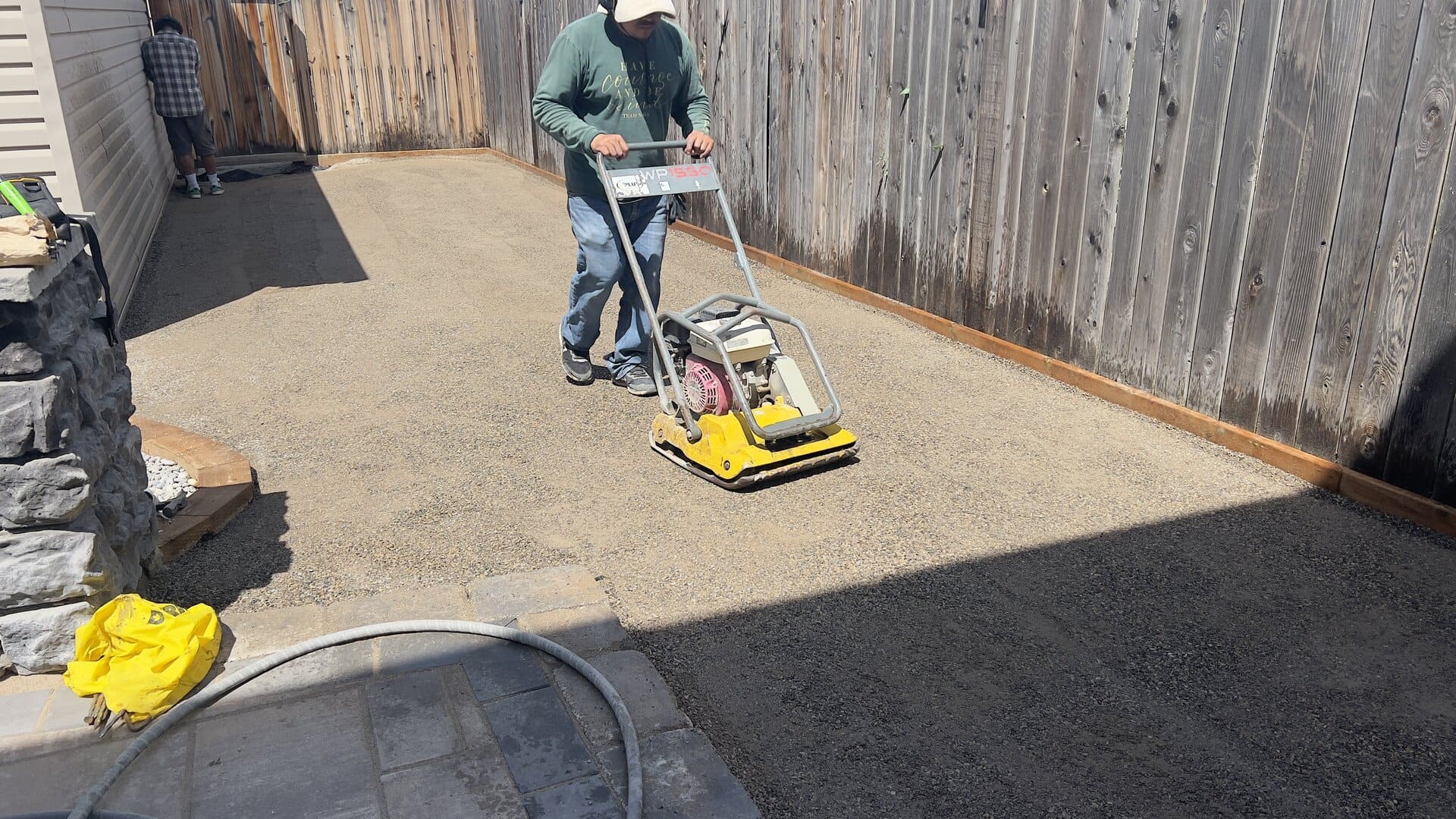 Artificial turf installation project by Green Pro Landscaping in Lethbridge, Alberta