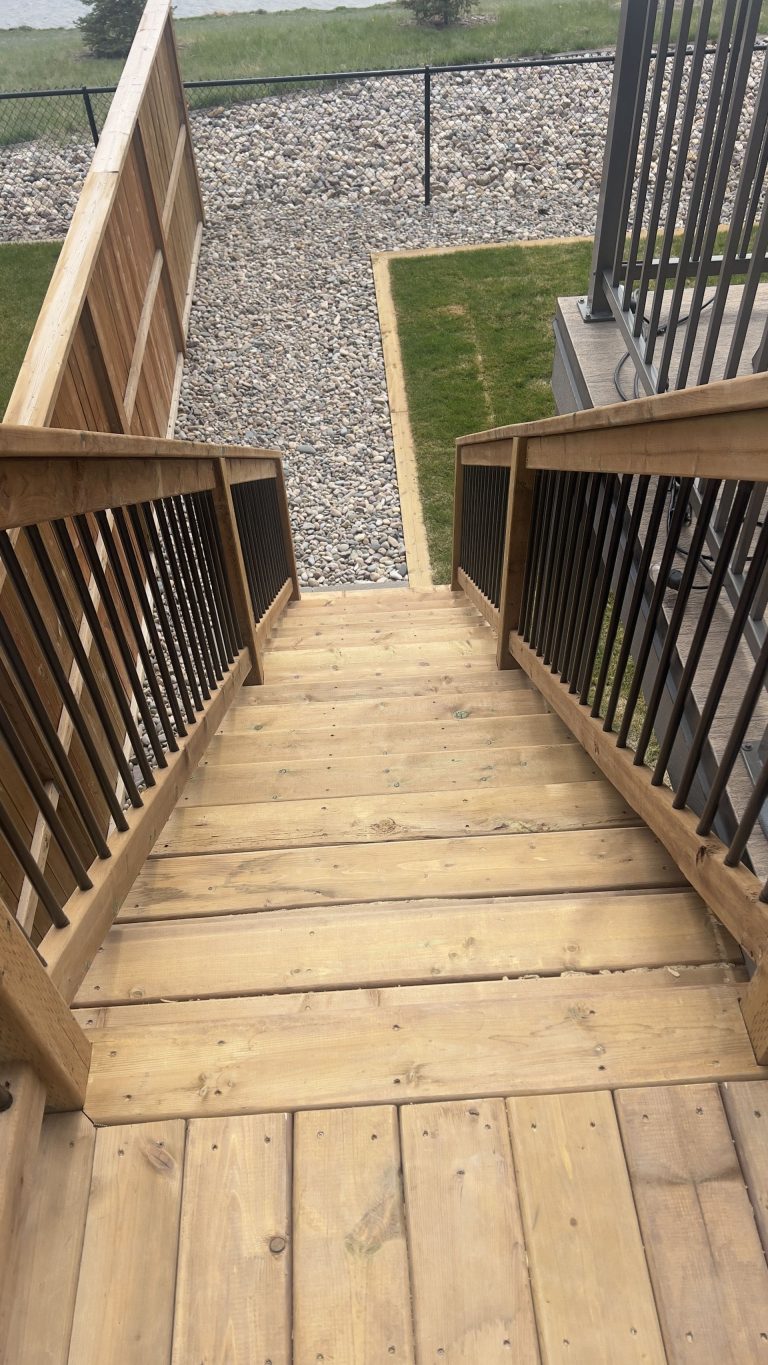 Deck building project by Green Pro Landscaping in Lethbridge, Alberta
