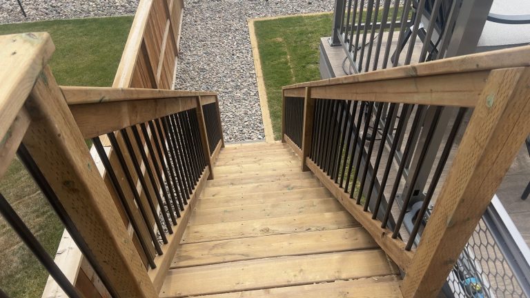Deck building project by Green Pro Landscaping in Lethbridge, Alberta