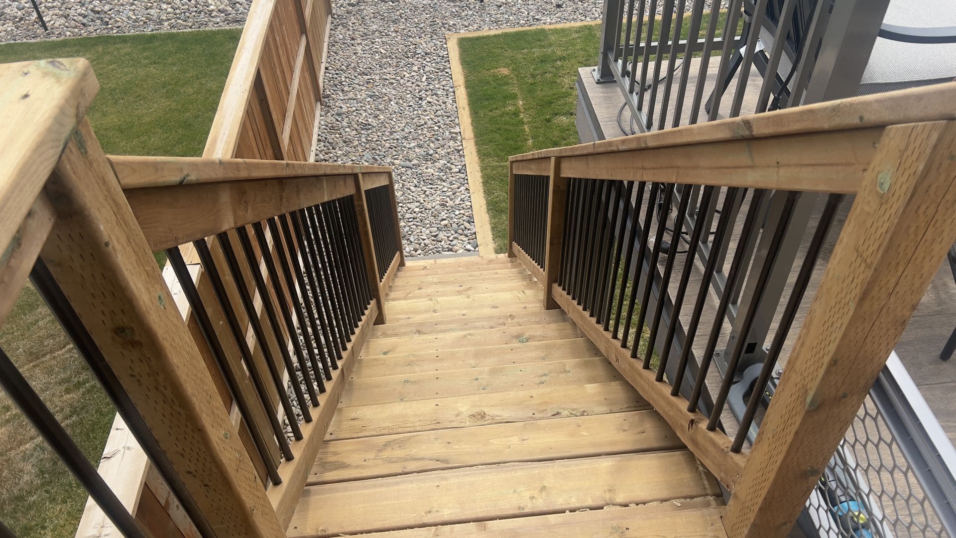 Deck building project by Green Pro Landscaping in Lethbridge, Alberta