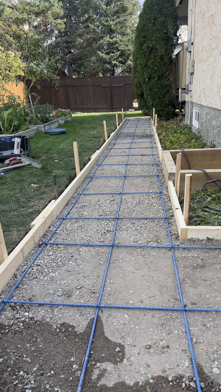 Concrete work project by Green Pro Landscaping in Lethbridge, Alberta