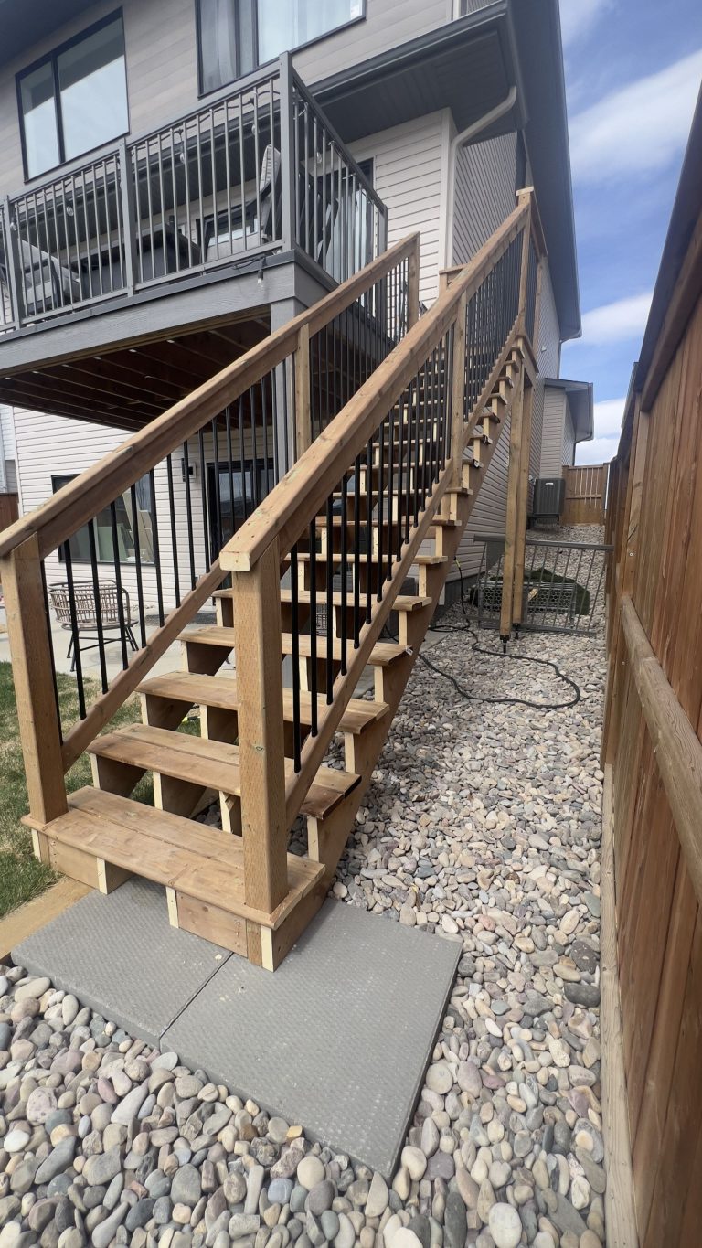Deck building project by Green Pro Landscaping in Lethbridge, Alberta