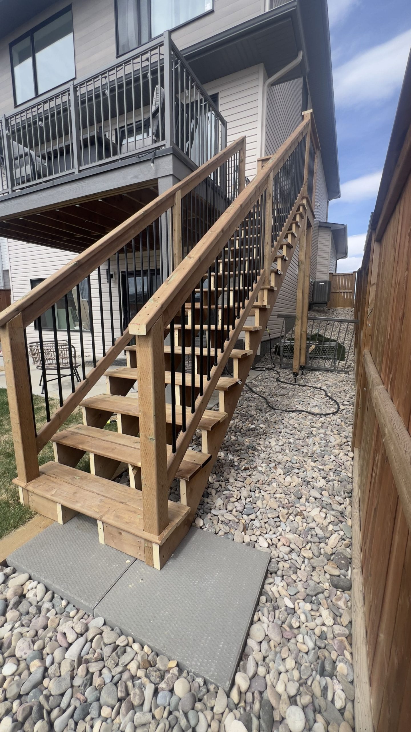 Deck building project by Green Pro Landscaping in Lethbridge, Alberta