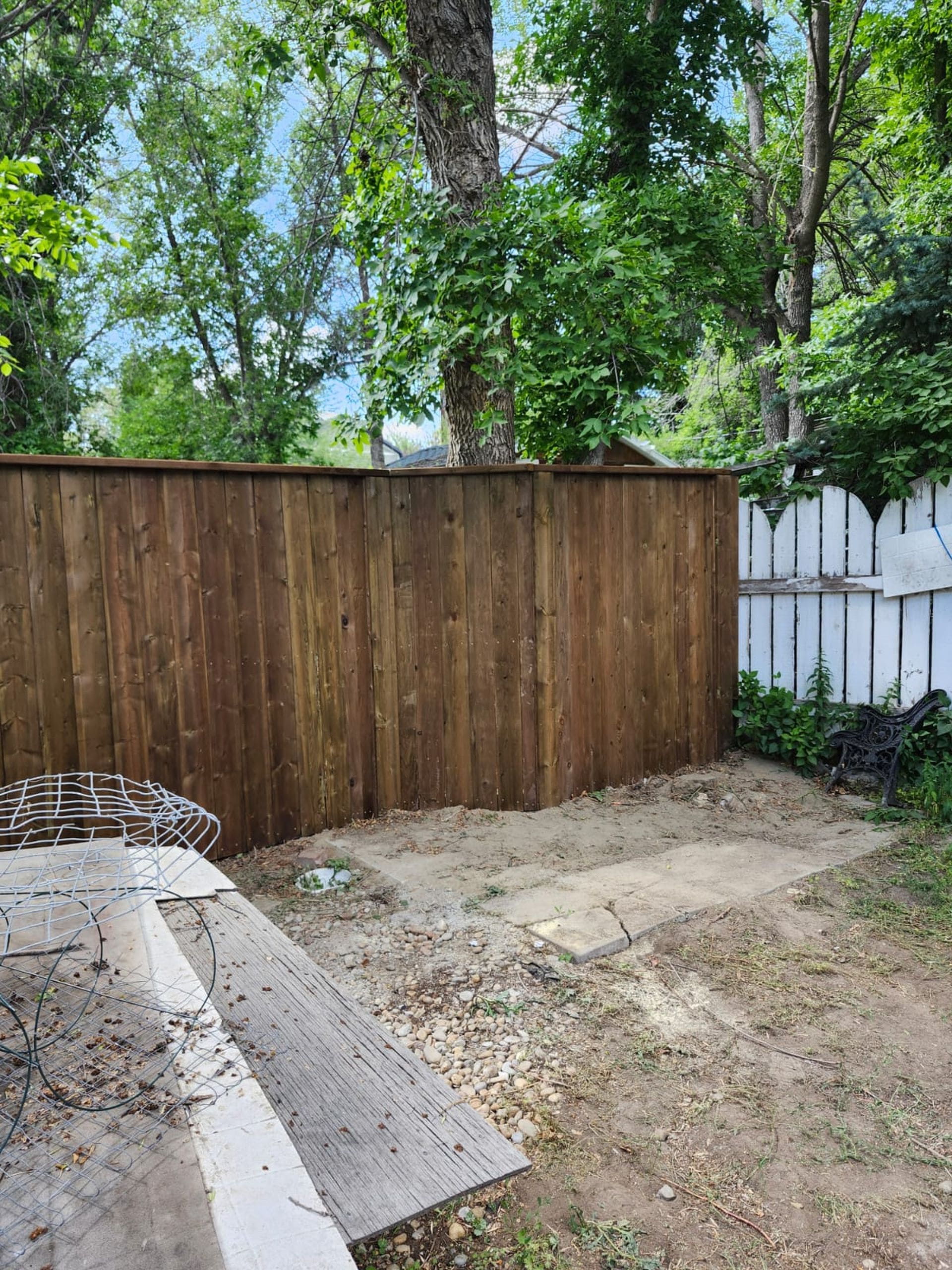 Fence installation project by Green Pro Landscaping in Lethbridge, Alberta