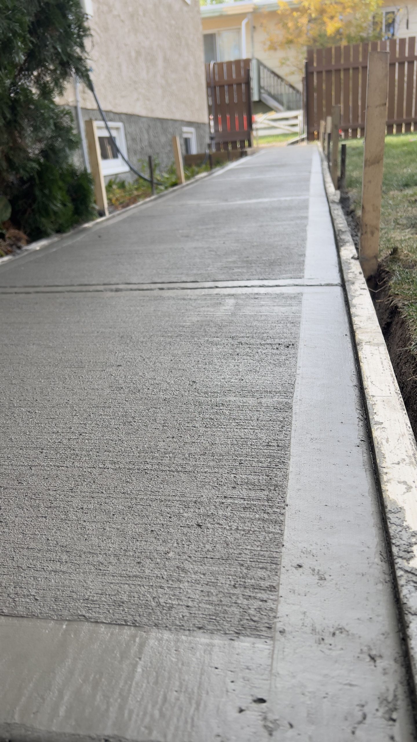 Concrete work project by Green Pro Landscaping in Lethbridge, Alberta