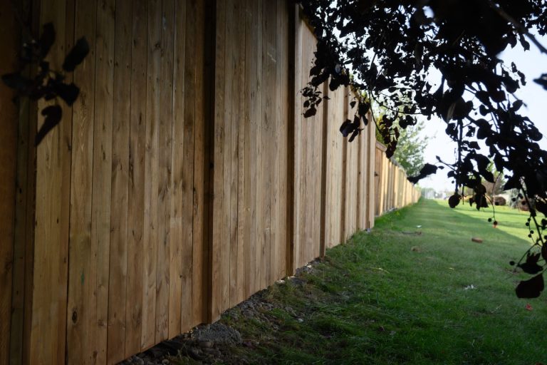 Fence installation project by Green Pro Landscaping in Lethbridge, Alberta